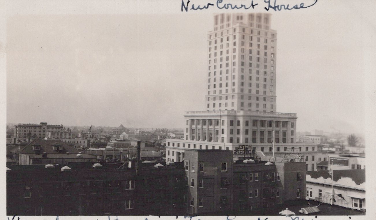 Antique 1926 Miami Burdine's Tea Roof New Dade County Court House Rare Photo