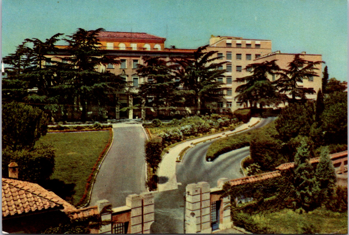 Vintage Postcard Rome Italy Villa Salvatore Mundi Scenic View