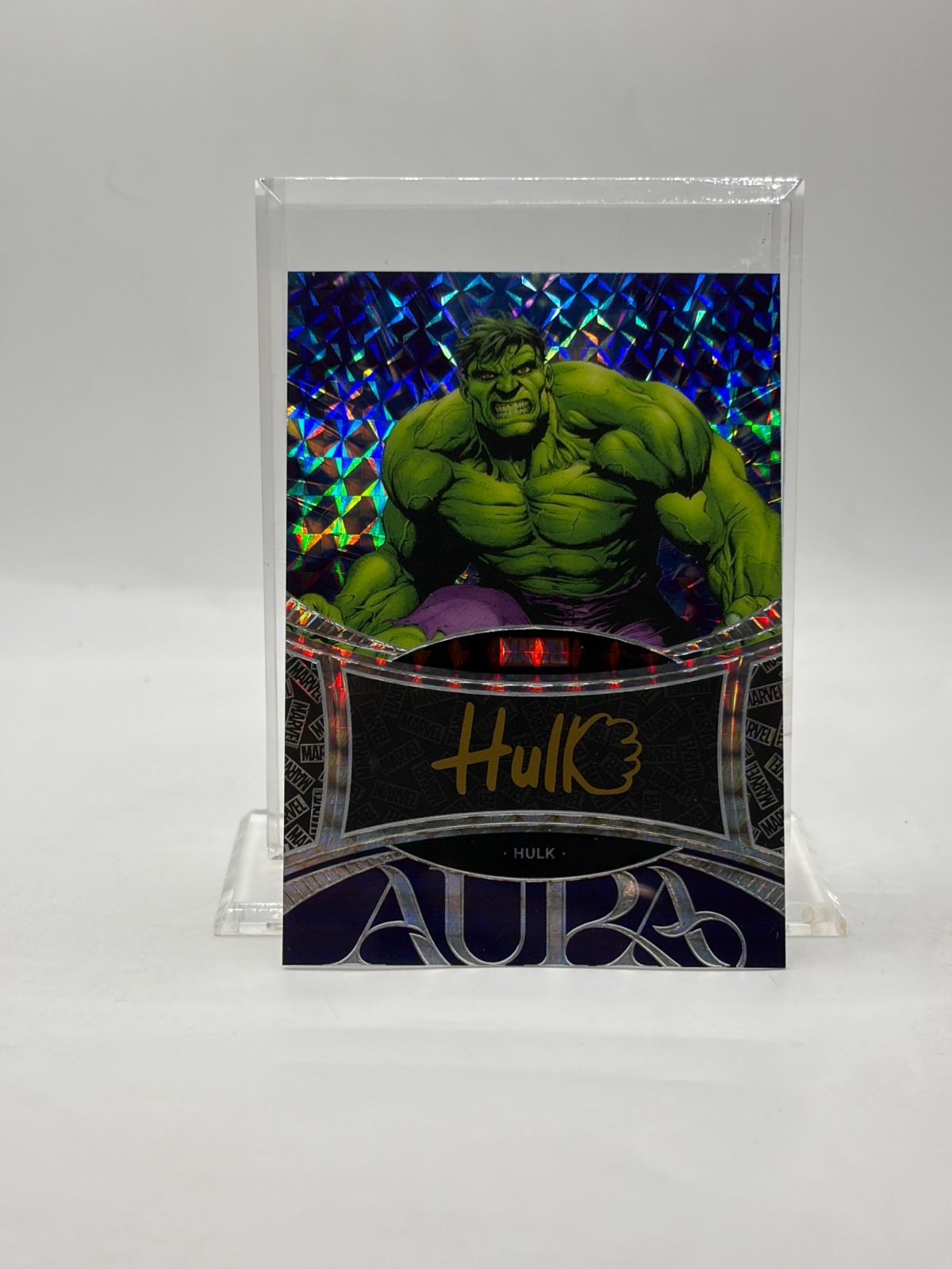 2025 MARVEL Kakawow Aura Script Art Memorabilia #AM-PIBL-08 HULK (AUTO #\'d / 95)