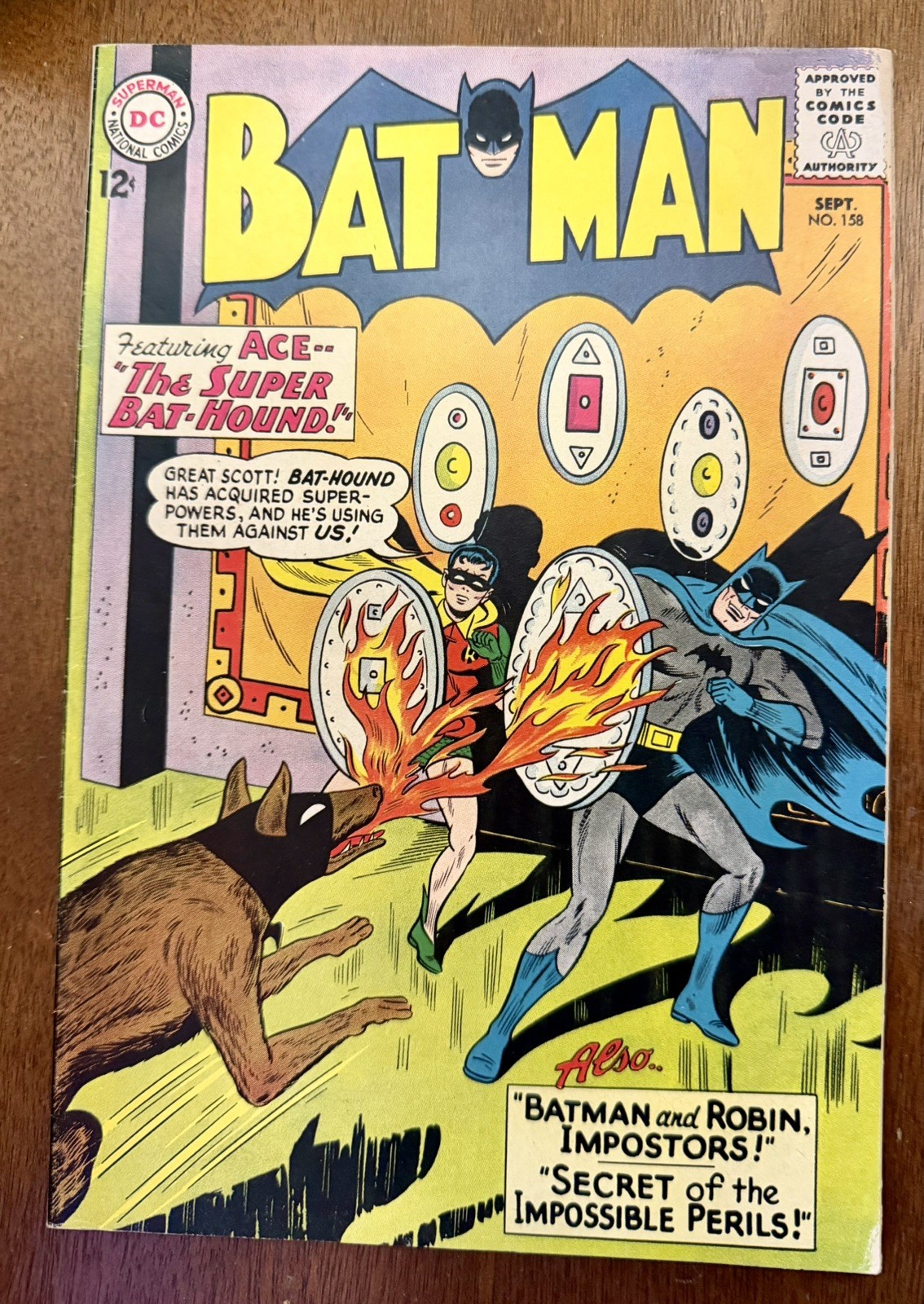 BATMAN #158 DC Comics 1963 Ace the Super Bat-Hound F/VF 