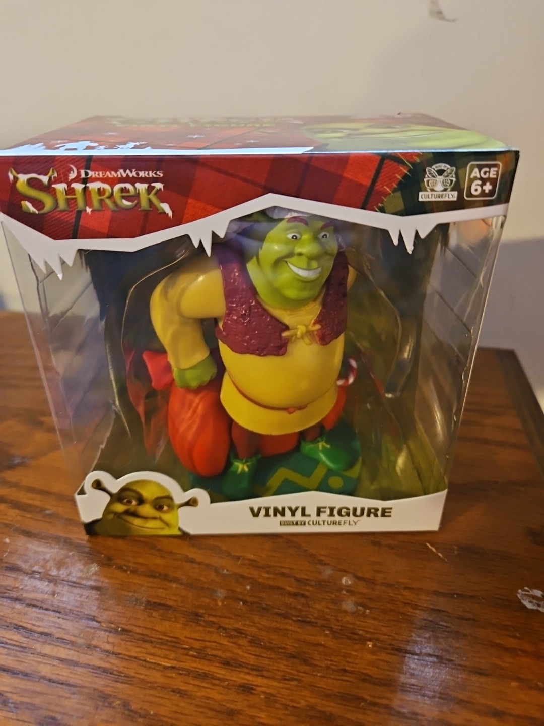 Shrek with Christmas Bags Vinyl Figure by Culturefly Ornament New