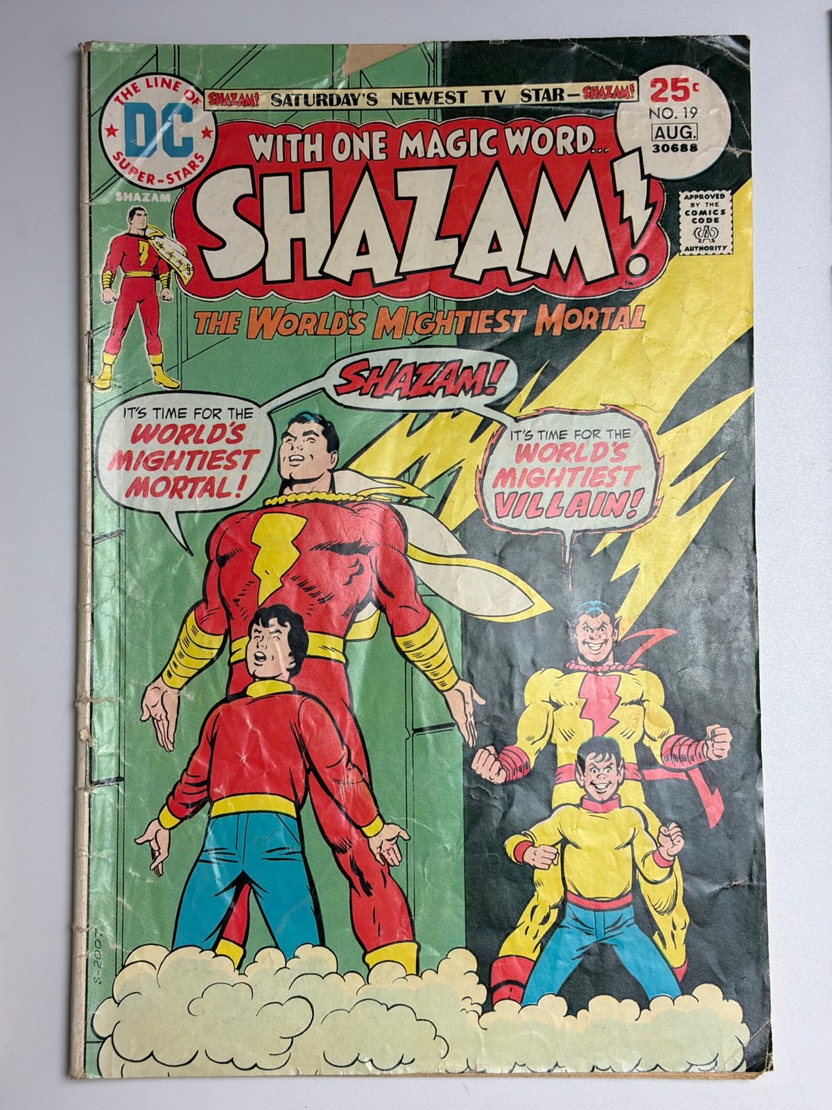 Shazam #19 (1975) 1st app. Zazzo Plus in 3.0 Good / Very Good -Unlimited Shi...