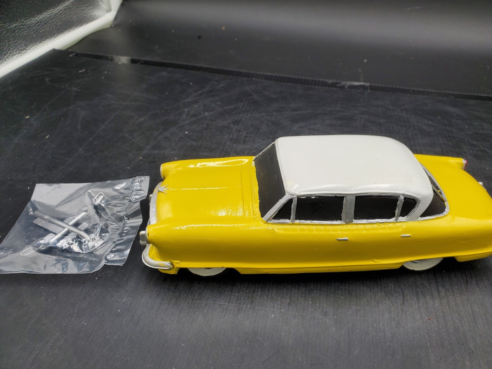 😎Rare 1952-1954 Nash Rambler 2-Door Golden Airflyte Model resin Dealer Promo 😎Rare 1952-1954 Nash Rambler 2-Door Golden Airflyte Model resin Dealer Promo
