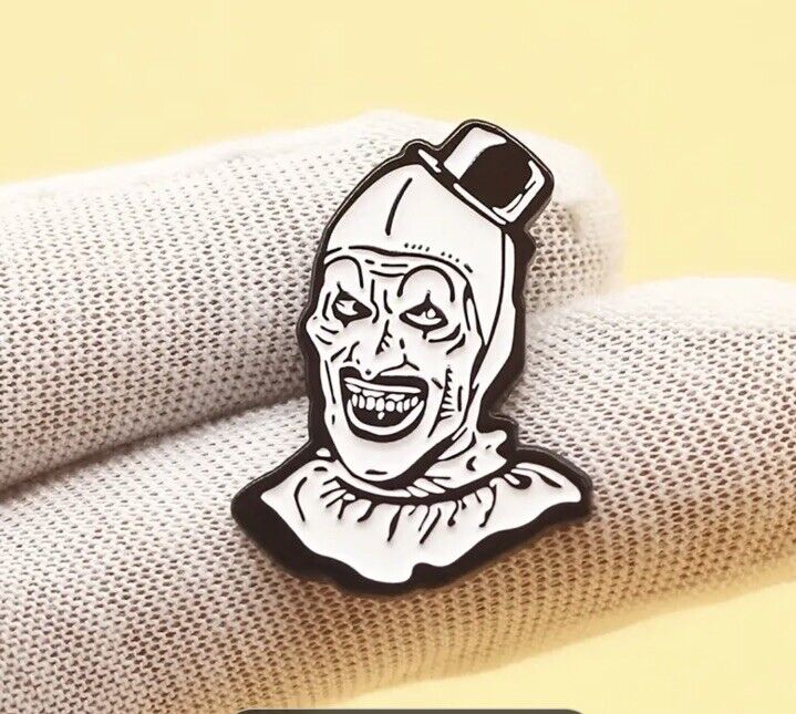 Terrifier Art The Clown Enamel Pin Badge | Horror Pin
