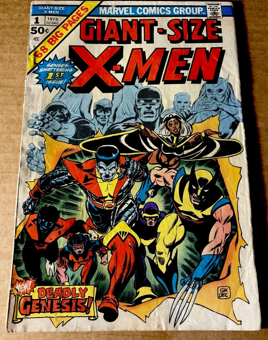 🔥 Giant Size X-Men #1 (Marvel, 1975), VG - VG/SUPER CLEAN INTERIOR PAGES 🔑 🔥