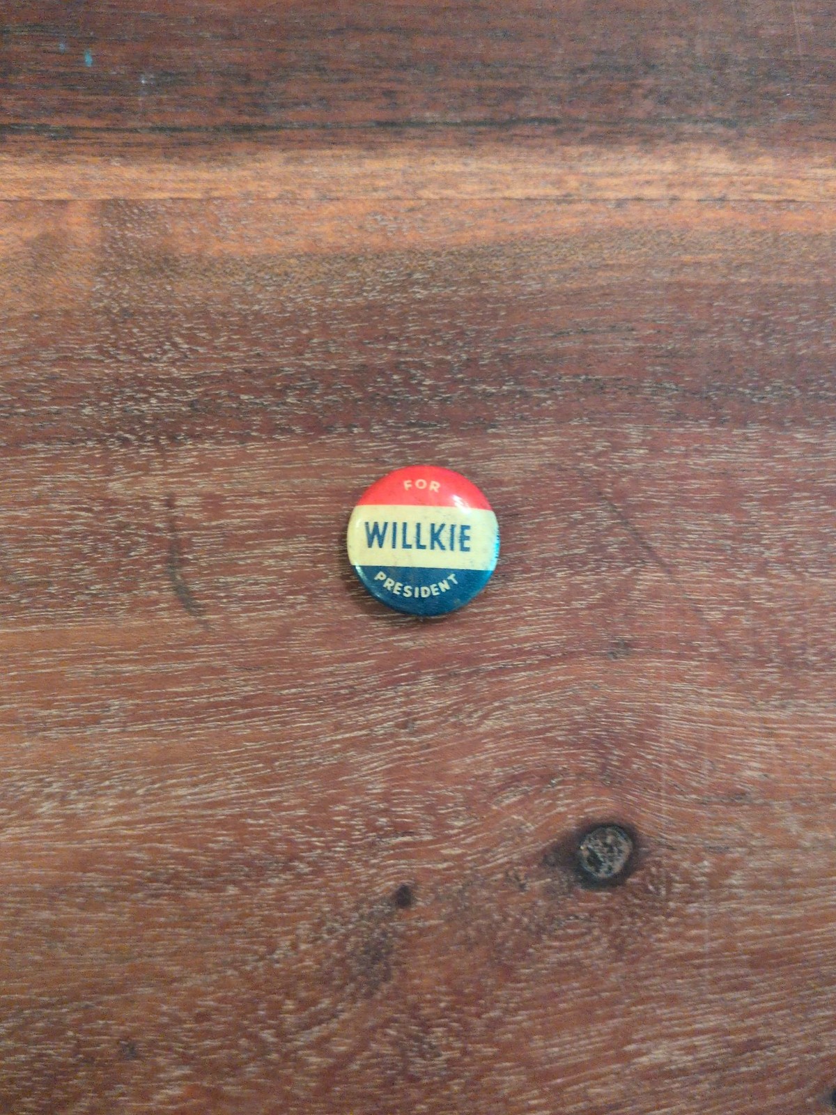 Vintage 1940 Wendell Willkie Presidential Campaign Button