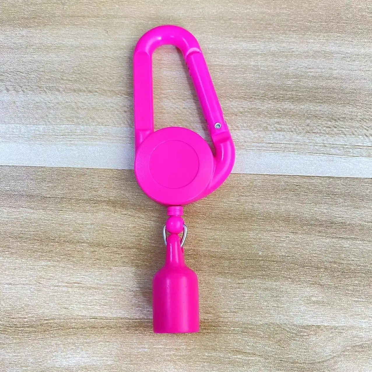 1X Lighter Holder With Clip Retractable Mixed Color Plastic Lighter Leash Gift