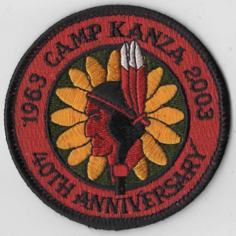 1963-2003 Camp Kanza  BSA Patch BLACK Bdr. [CA4038]