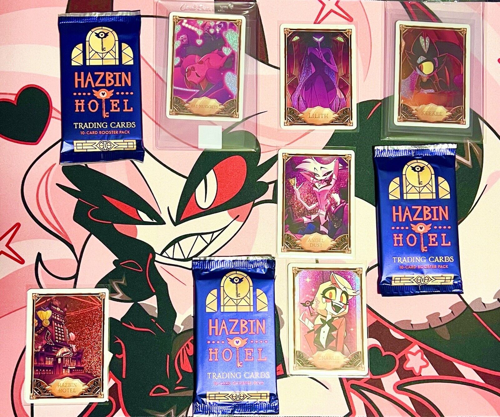 🎀🎗️ All nonfoil nonholo Hazbin Hotel trading cards 1st First edition
