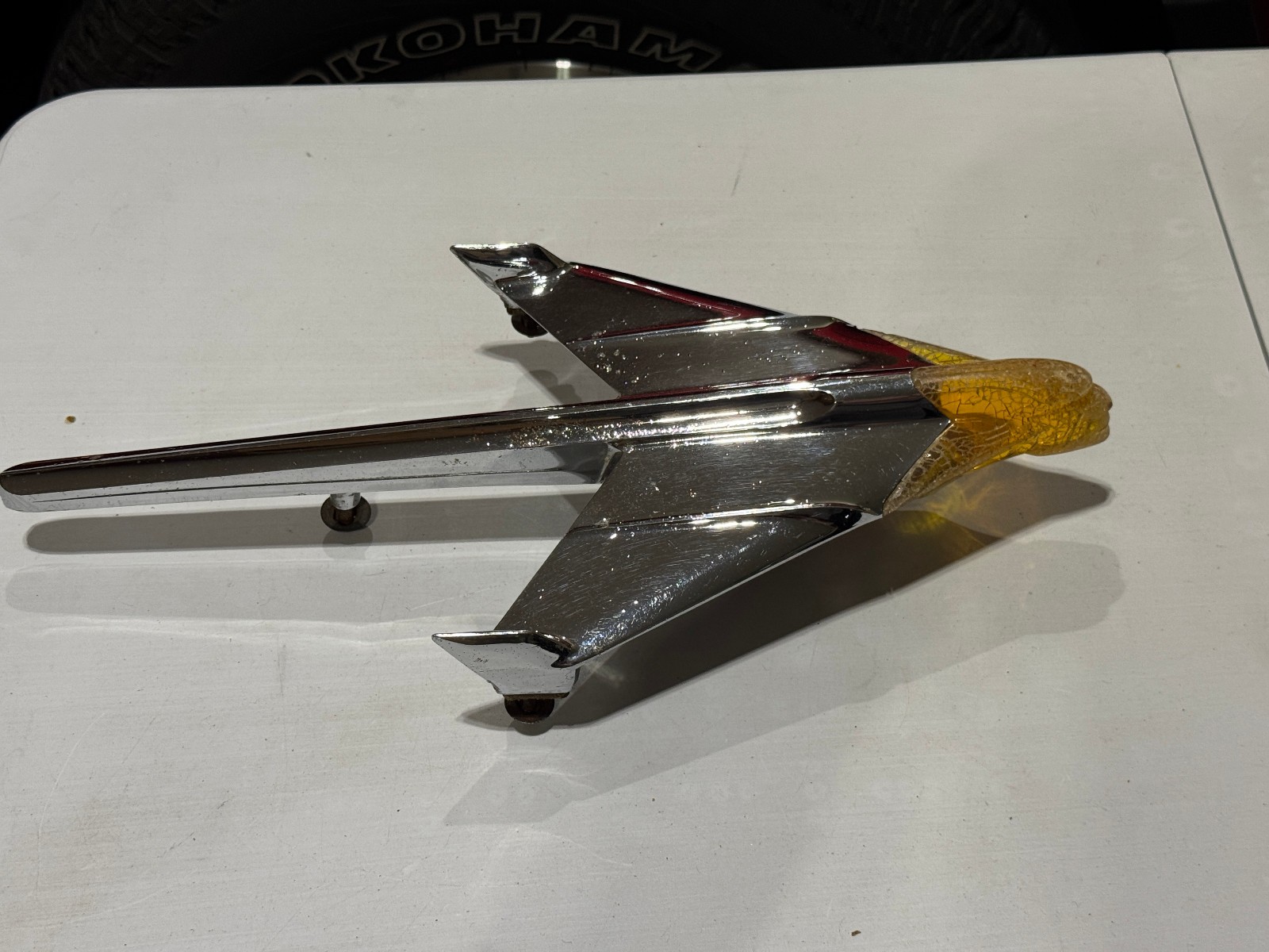 Vintage Rare 1954 Pontiac Hood Ornament Lucite