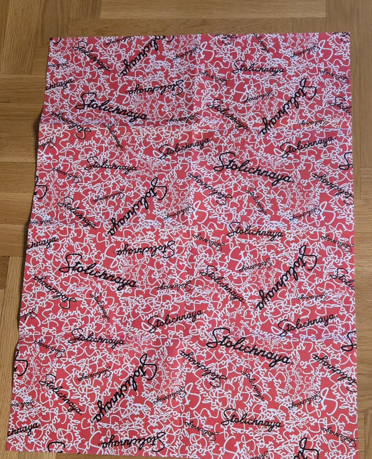 STOLI Stolichnaya Vodka WRAPPING PAPER 2002  Diane Von Furstenberg NEW Not Wrap