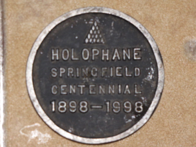 Vtg Holophane Glass Annivers Springfield Centennial 1898-1998 Disk Coaster CC1 Vtg Holophane Glass Annivers Springfield Centennial 1898-1998 Disk Coaster CC1
