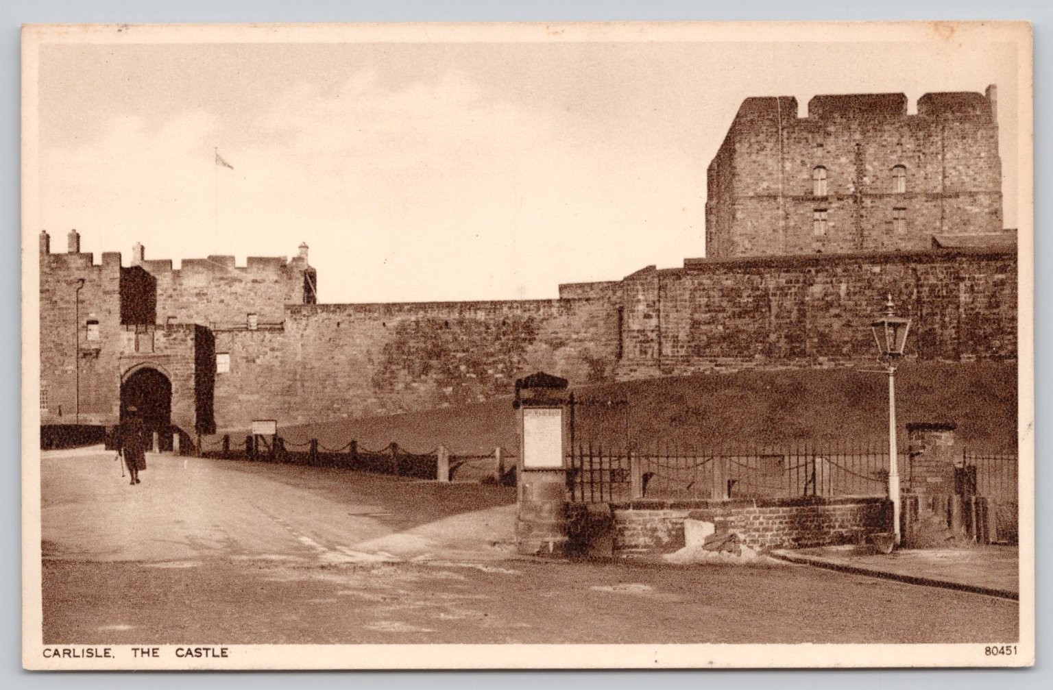 Carlisle Castle England Photochrom Postcard Edwardian Era UK History