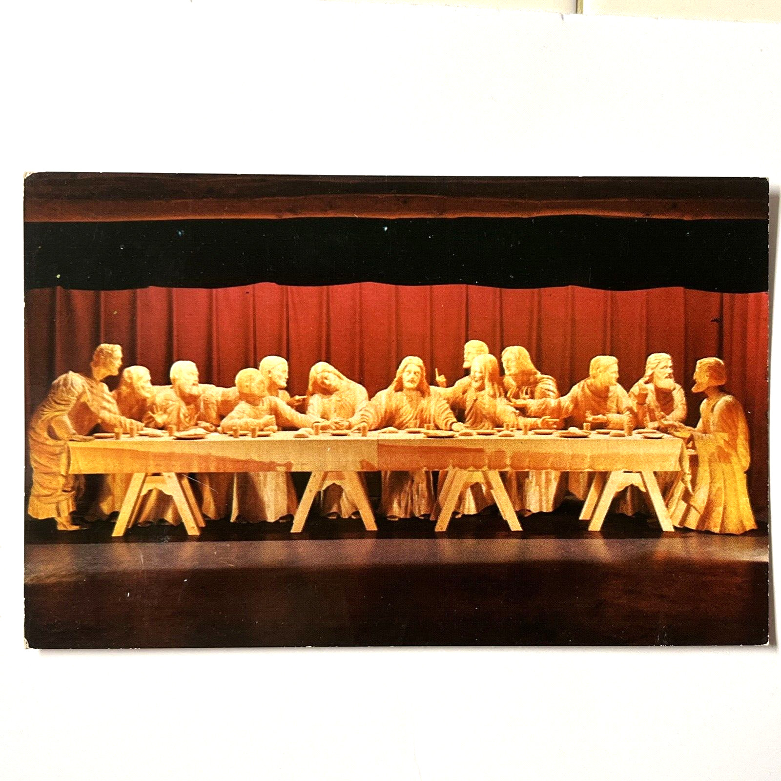 The Last Supper Museum of Wood Carving Spooner Wisconsin UNP Chrome PC347
