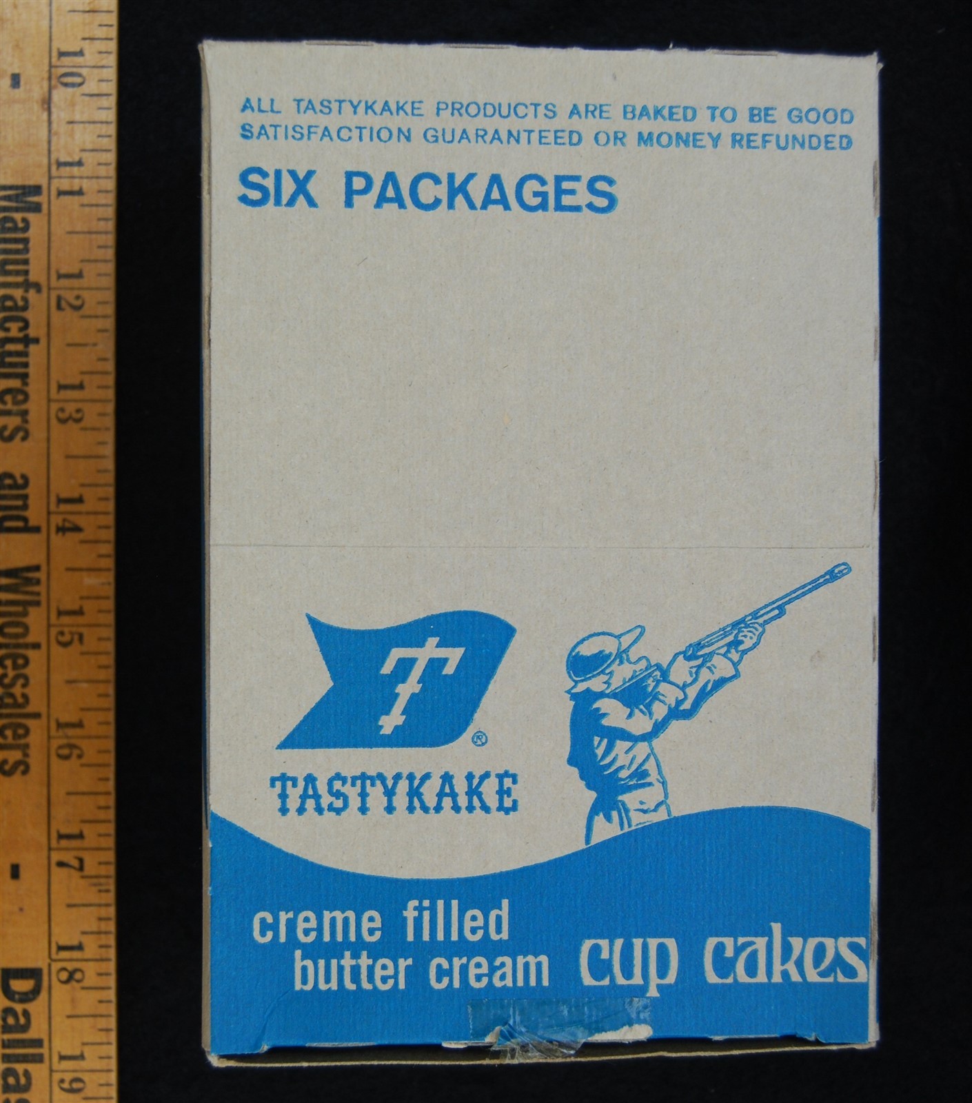 [ 1970s Tastykake CUP CAKES Box - Vintage '70s Snack Cakes / Food Packaging ]