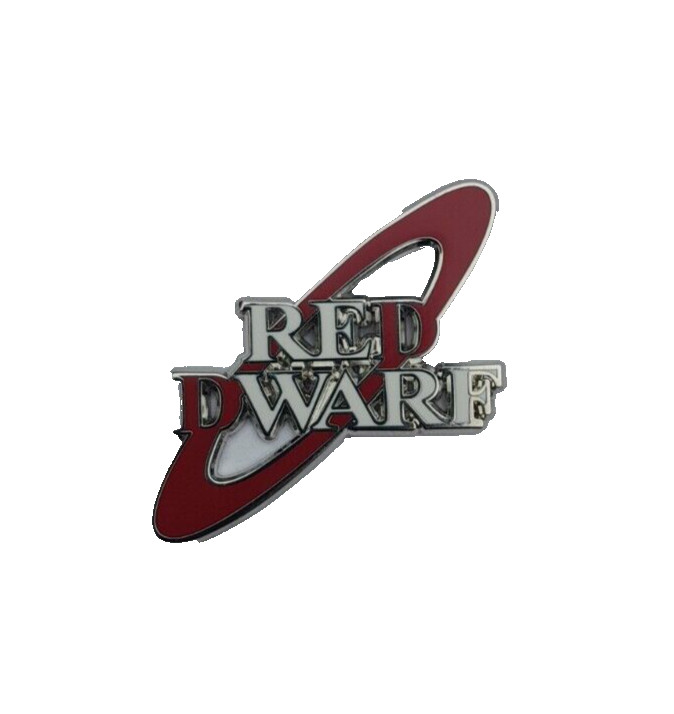RED DWARF TV SERIES CLASSIC LOGO ENAMEL PIN 2024 UK EXCLUSIVE