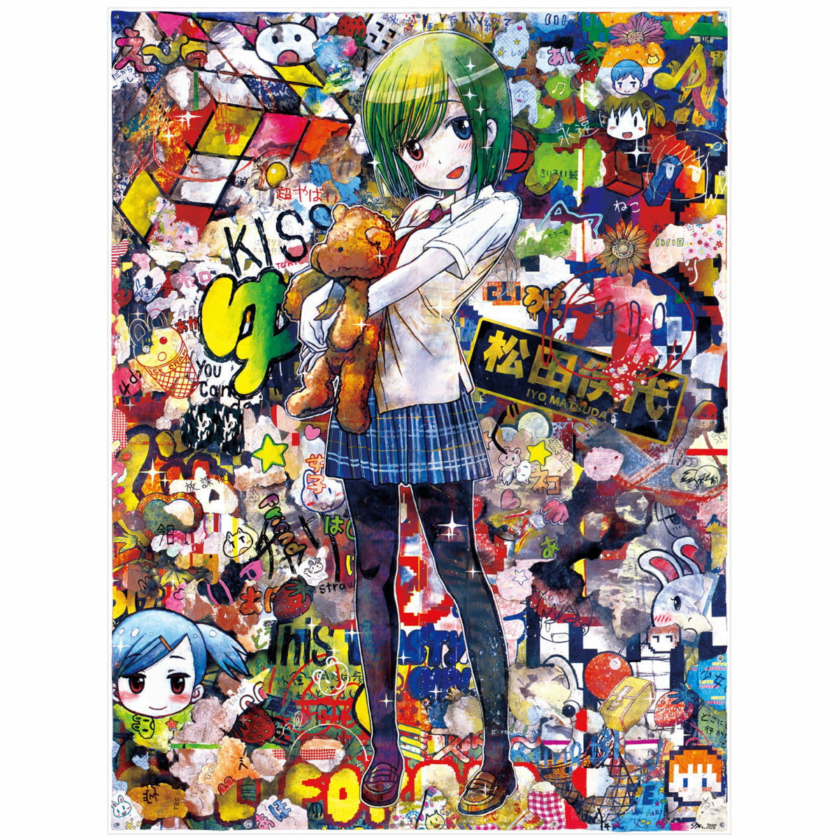 Mr Harajuku Kiss poster ED 300 Takashi Murakami MADSAKI kaikai kiki 