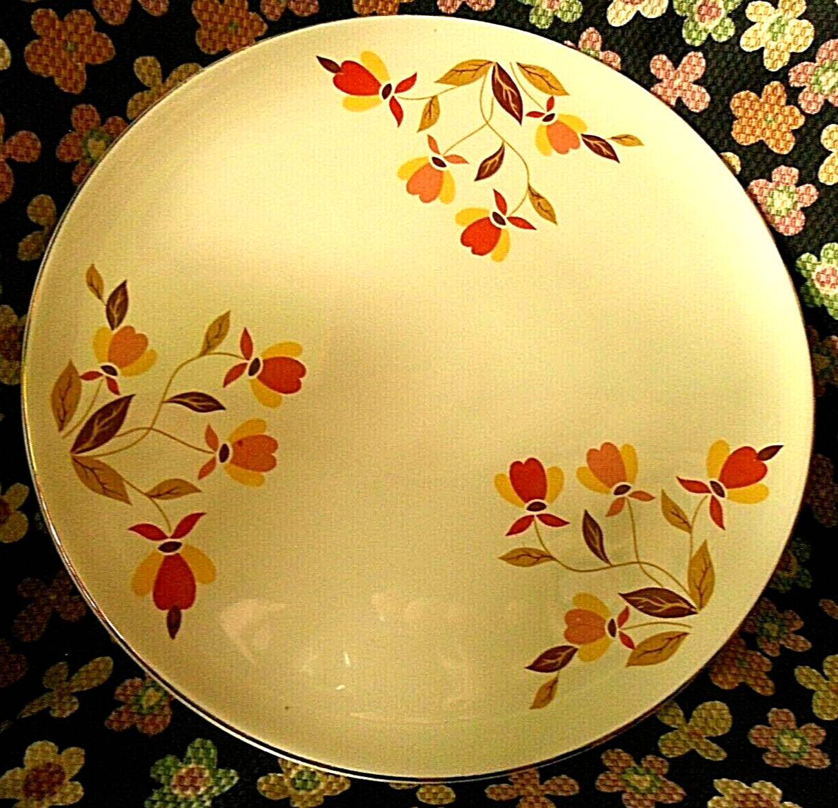 Vintage Hall China Jewel Tea Autumn Leaf 9 1/2\