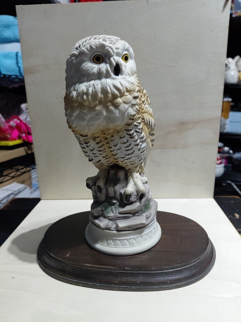 Napcoware Snowy Owl Limited Edition Series C-9345 Figurine-Japan-9.5\