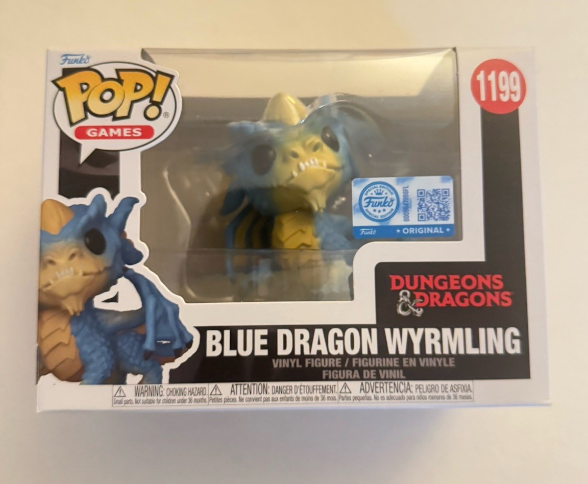Blue Dragon Wyrmling #1199 Funko Pop Shop Exclusive Dungeons & Dragons