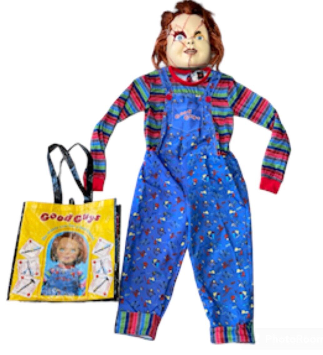 VTG Youth Good Guy Chucky Childs Play Halloween Costume Treat Bag See Measure