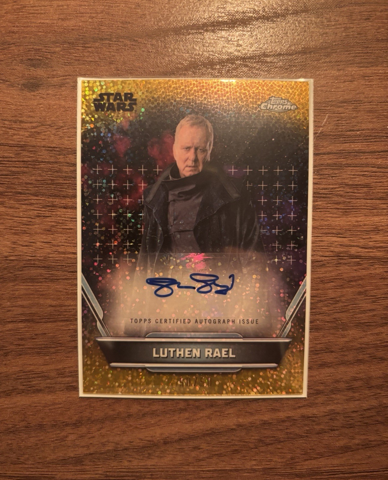 Star Wars 2024 Topps - Stellan Skarsgård Auto - Luthen Rael Gold Parallel #50/50