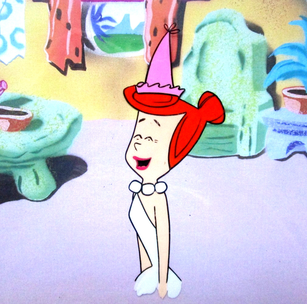 1960s vintage WILMA FLINTSTONES HANNA-BARBERA ORIGINAL PRODUCTION CEL fred 1960s vintage WILMA FLINTSTONES HANNA-BARBERA ORIGINAL PRODUCTION CEL fred