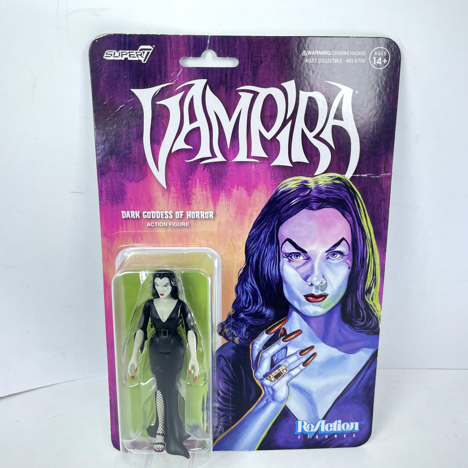 Vampira Dark Goddess Of Horror Super 7 Reaction Action Figure New Sealed