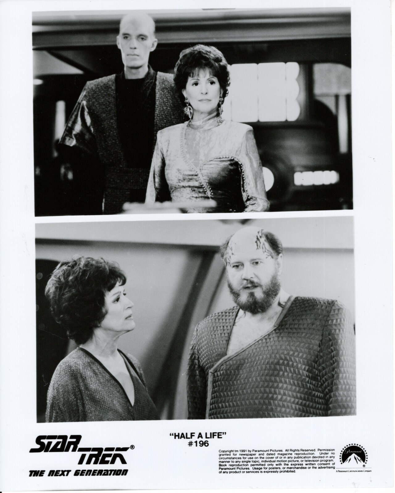 David Ogden Stiers Star Trek 8x10 original photo #Y5151