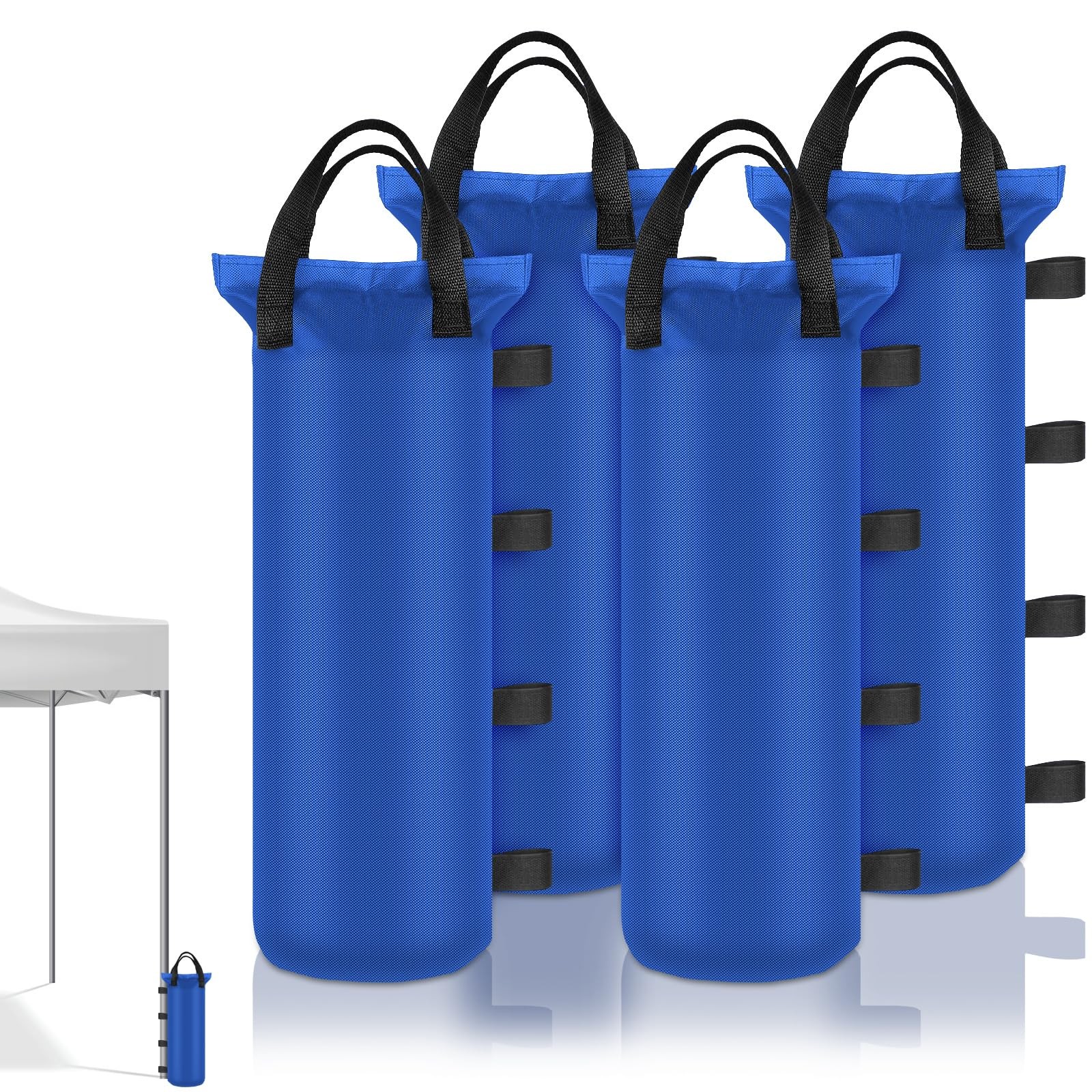 4 Pack Sand Bags 6x20 inch Heavy Duty for Canopy Tent Weights