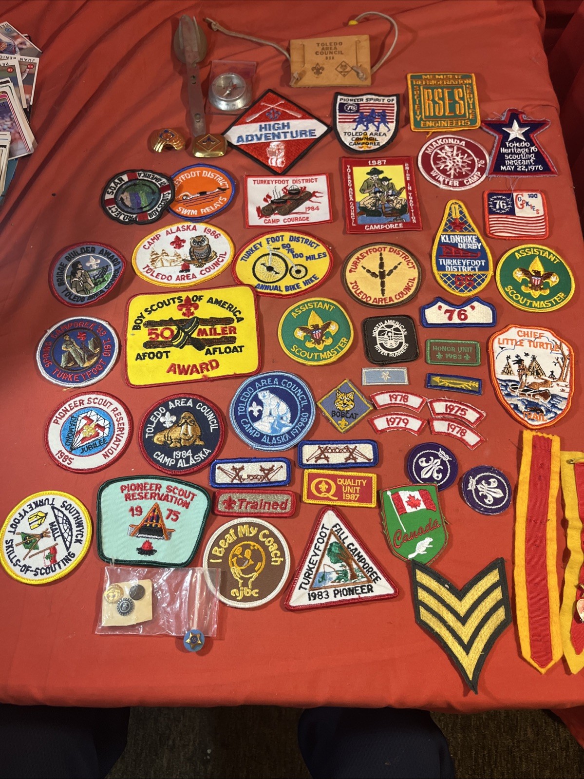 Lot 44 Vtg 70s 80s Boy Scouts Of America Patches BSA Patch Lot Ohio Pins