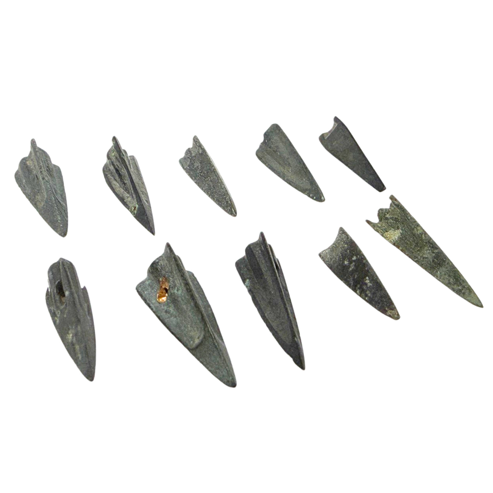 Lot of 10 Ancient Iron Arrowhead Kievan Rus - Vikings 8-11th century AD Relics