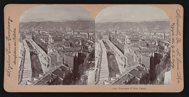 Panorama of Nice, France Old Photo