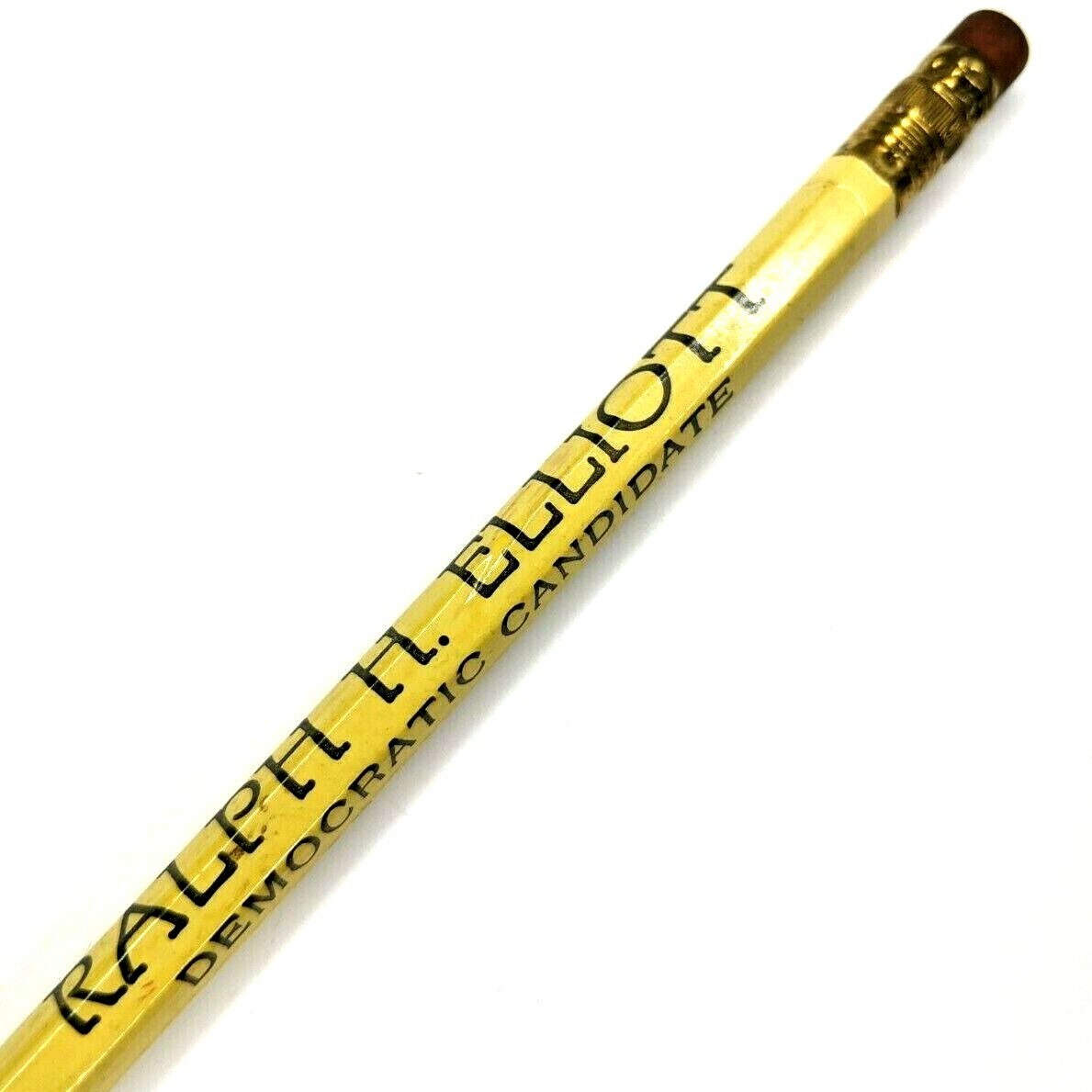c1950s La Porte City, IA Ralph H Elliott Democrat Supervisor Campaign Pencil VTG c1950s La Porte City, IA Ralph H Elliott Democrat Supervisor Campaign Pencil VTG