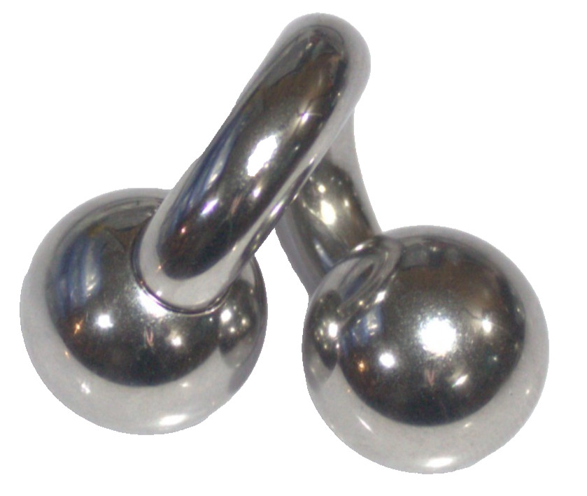 1 - 00g 1/2 Twister Surgical Internally Threaded Prince Albert Lorum Public Ring