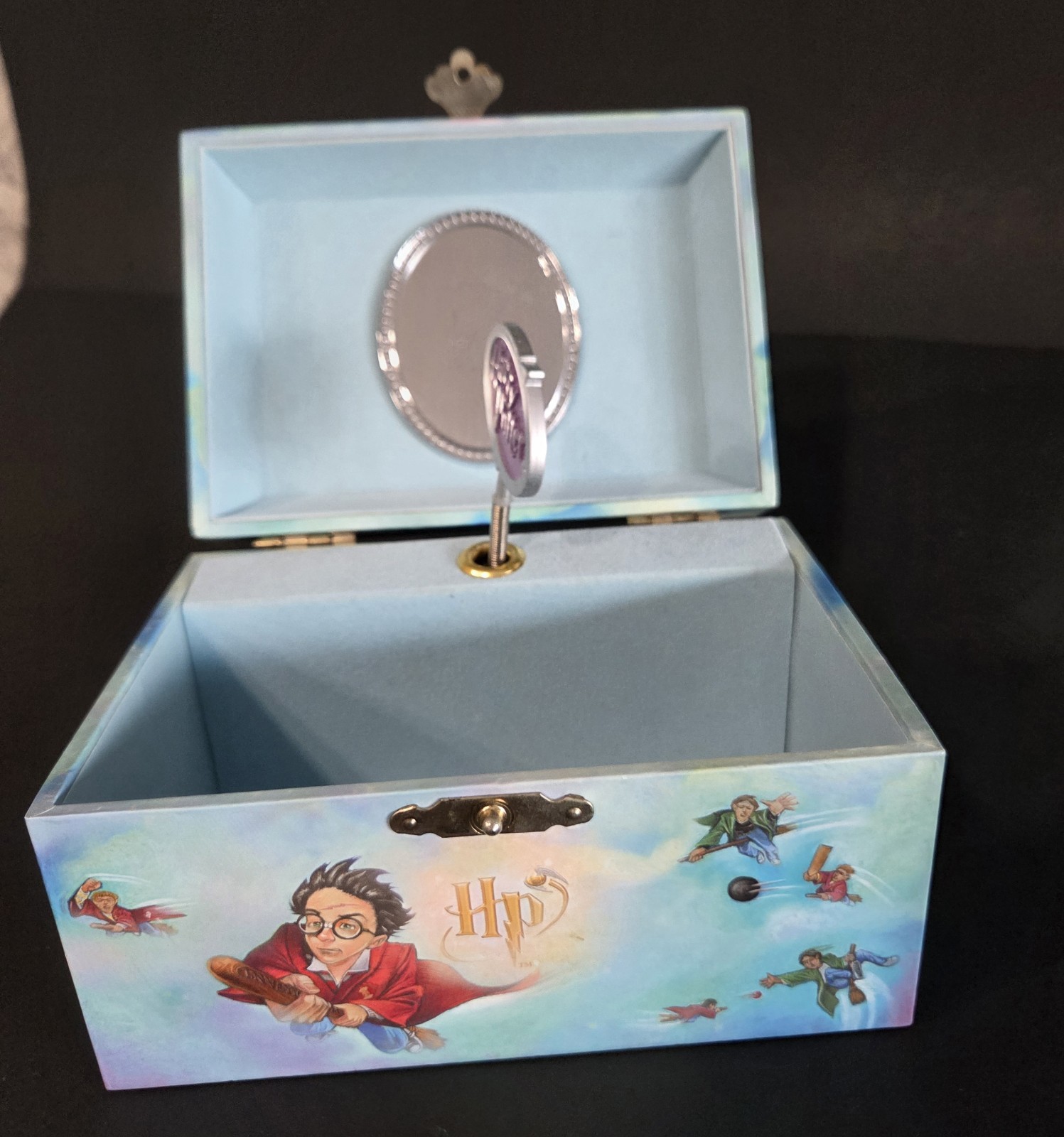 Vintage 2001 Harry Potter Music Box Journey To Hogwarts Wizards Waltz Working