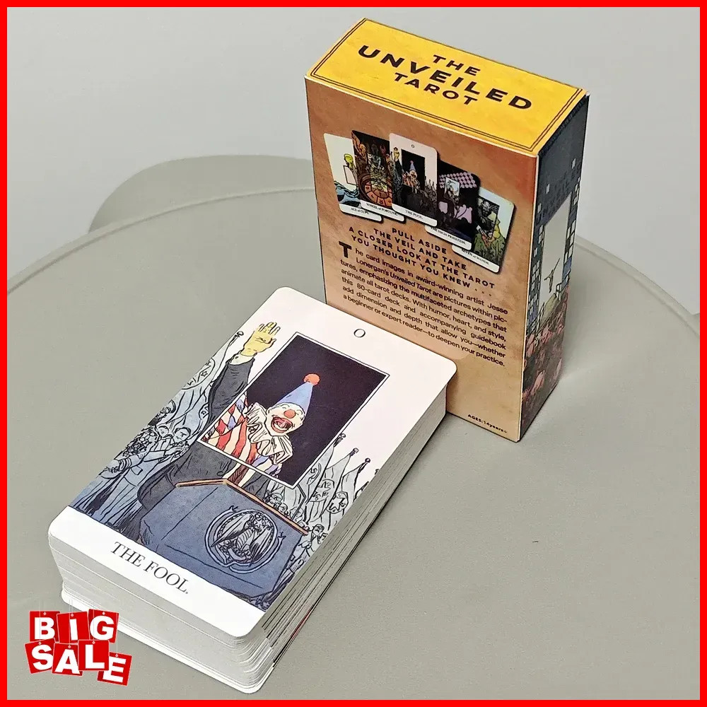 80 Pcs Tarot Cards (with 2 Special Cards) The Unveiled Tarot Pocket Edition 10.3