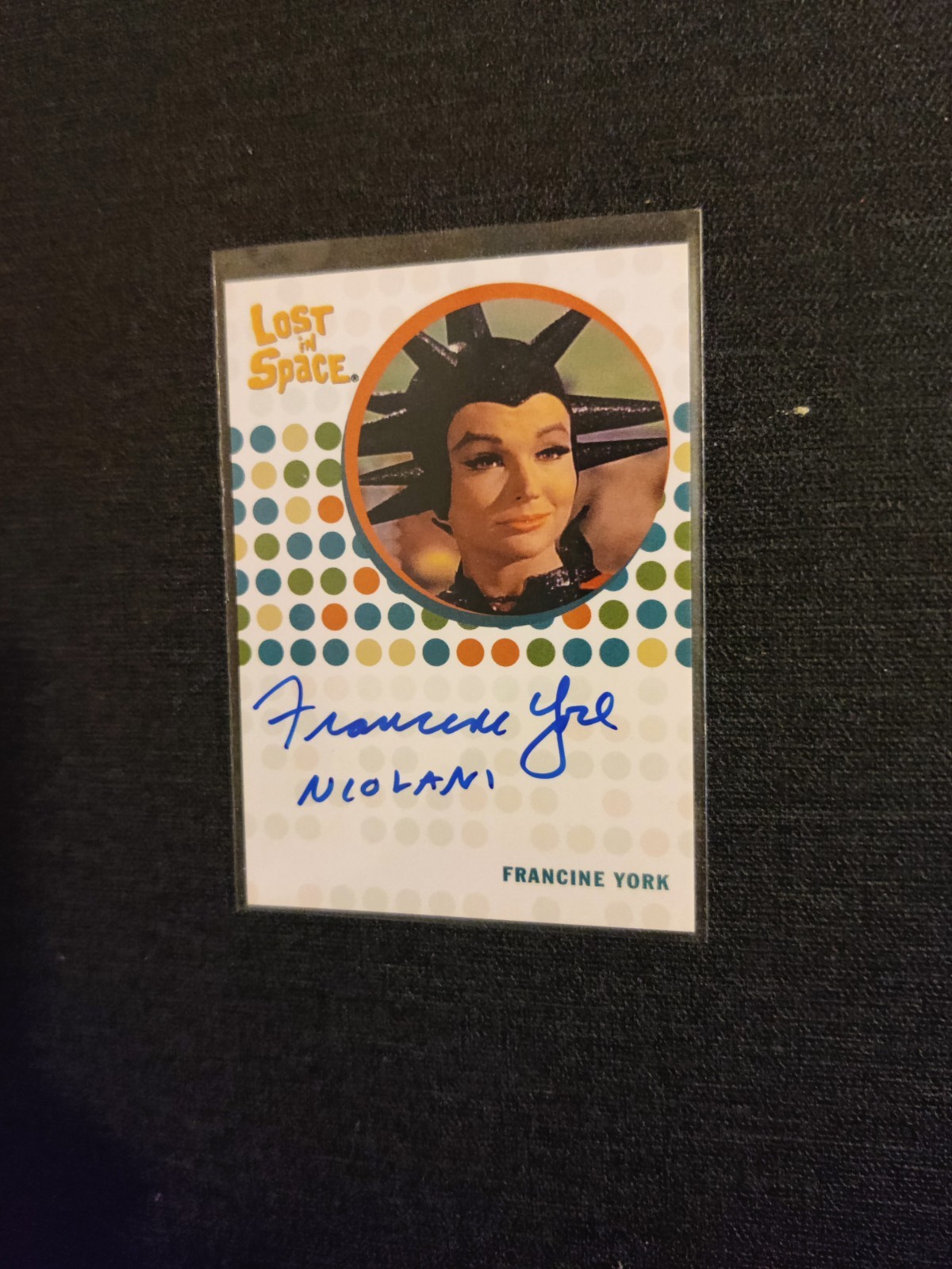 2005 Rittenhouse Lost In Space Francine York Niolani Inscription Autograph - V-A