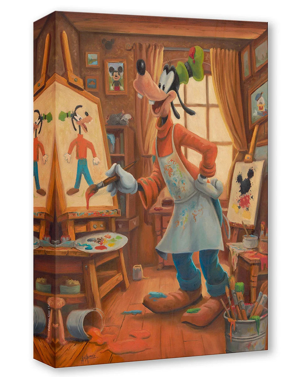 Goofy Disney Fine Art Angel Alvarez Lt Ed TOC of 1500 Print The Artist Goofy Disney Fine Art Angel Alvarez Lt Ed TOC of 1500 Print The Artist