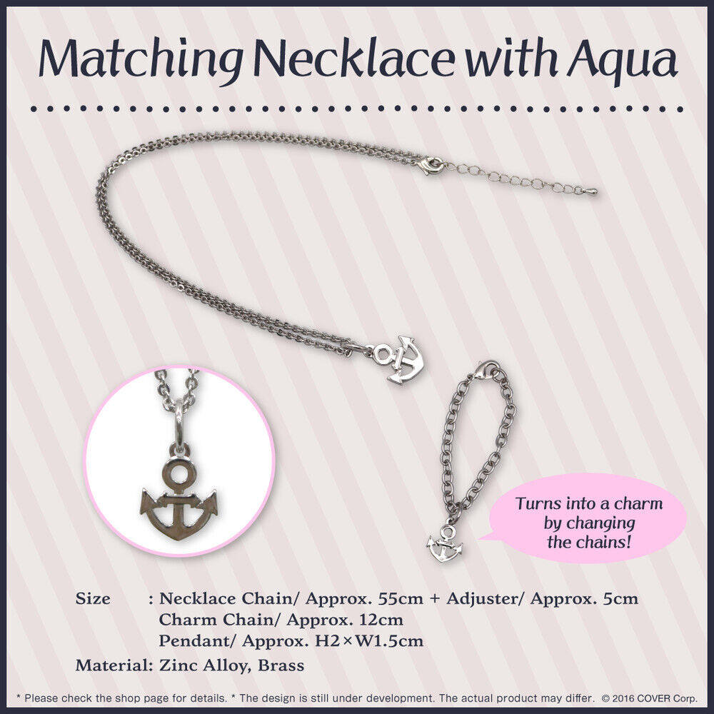 Hololive Minato Aqua 5th Anniversary Celebration - Matching Necklace with Aqua