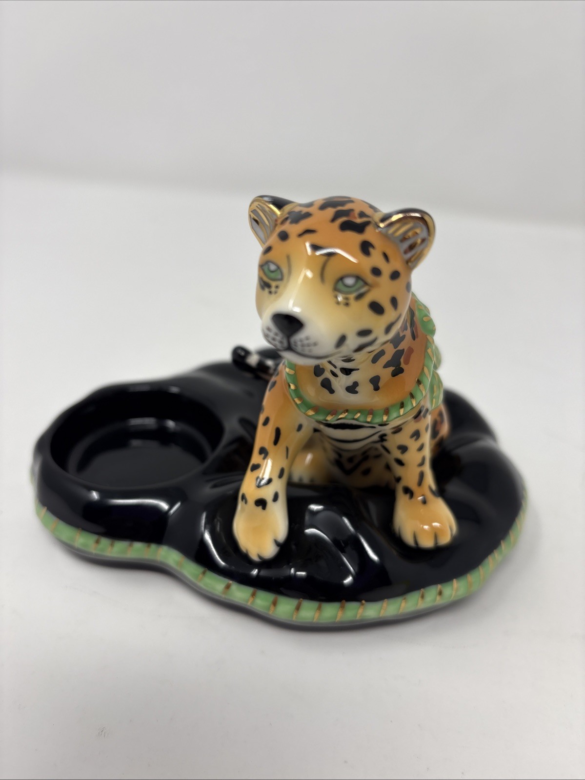 Lynn Chase Designs Jaguar Jungle Tea Light Holder Lynn Chase Designs Jaguar Jungle Tea Light Holder
