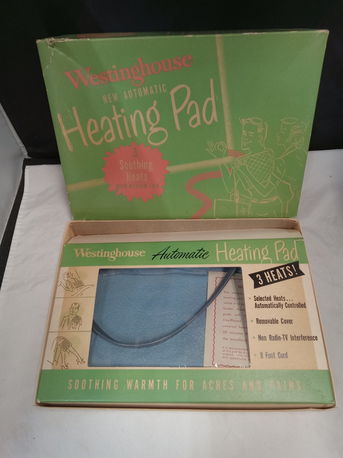 NIB NOS Vintage Westinghouse New Automatic Heating Pad 11