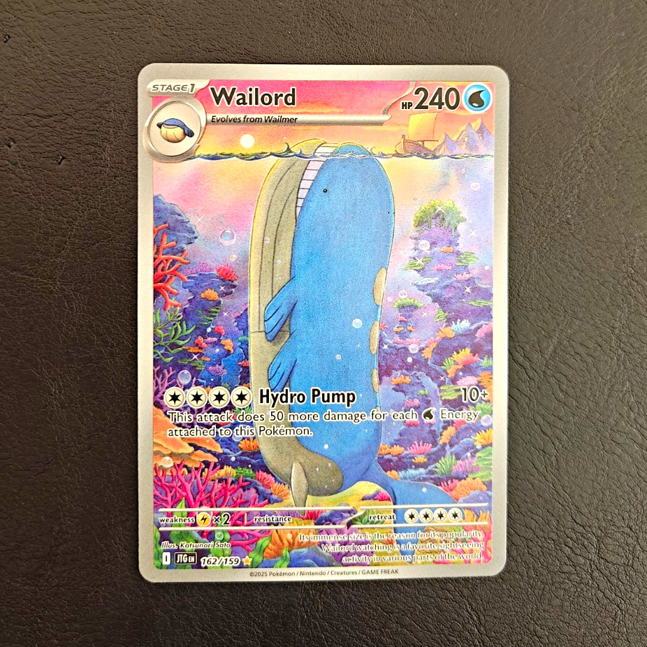 Wailord 162/159 Illustration Rare Holo Sv09 Journey Together - Near mint ✅ Wailord 162/159 Illustration Rare Holo Sv09 Journey Together - Near mint ✅