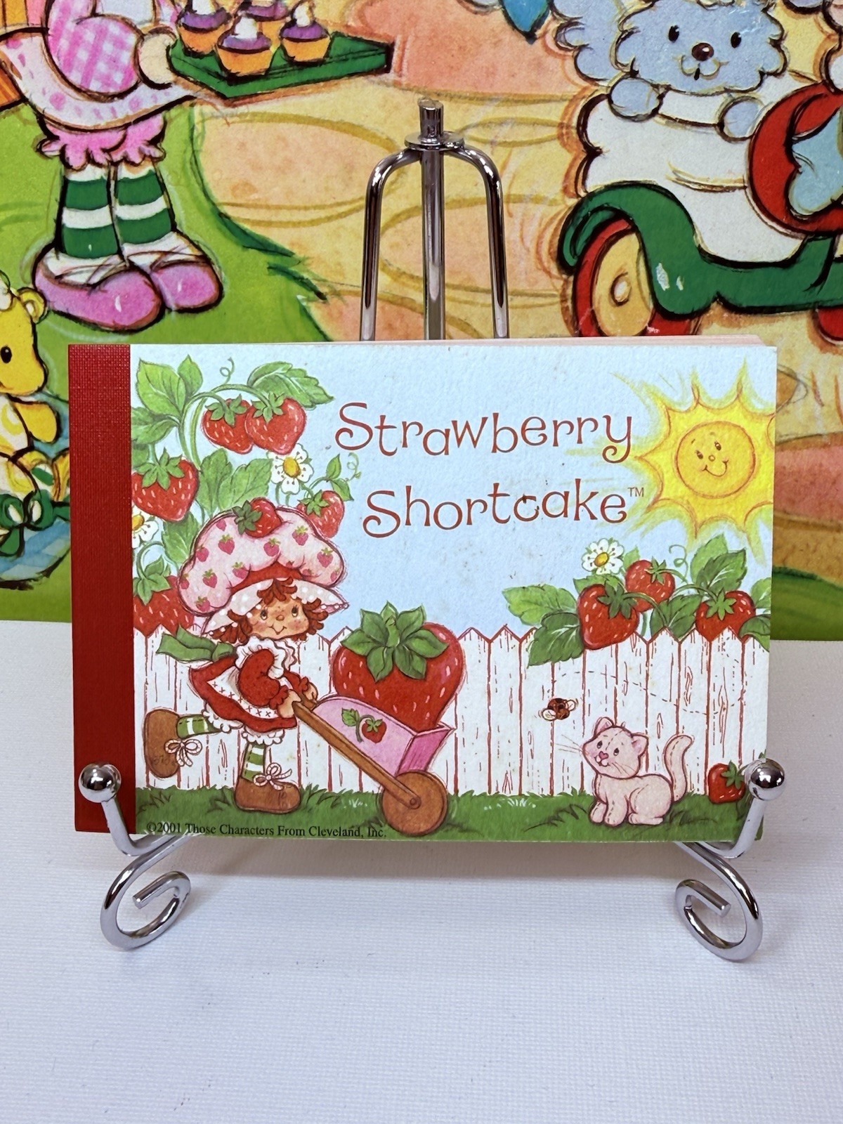 Vintage Strawberry Shortcake Mini Memo Pad Of Note Papers 2001 80 Decor Sheets