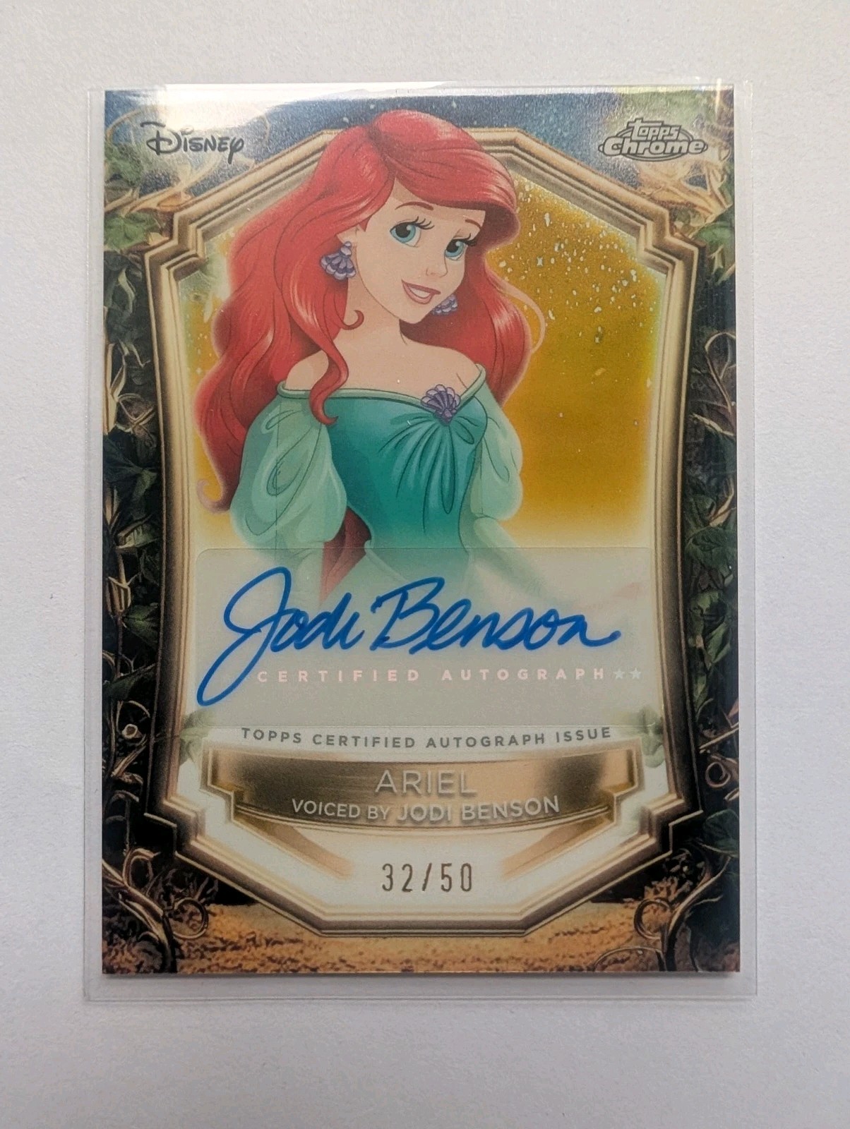 2025 Topps Disney ARIEL Enchantments Auto Jodi Benson EA-JB 32/50 2025 Topps Disney ARIEL Enchantments Auto Jodi Benson EA-JB 32/50