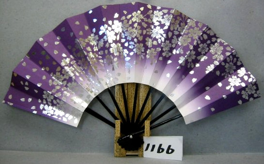 Japanese Folding Fan KYOTO Traditional Sensu Ougi SAKURA Cherry Blossoms #1166