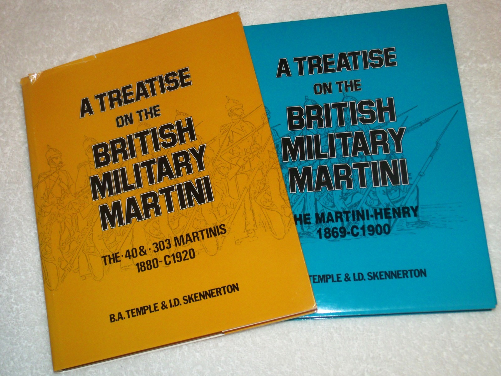 A Treatise on the British Military Martini TWO Book SET - Good Condition