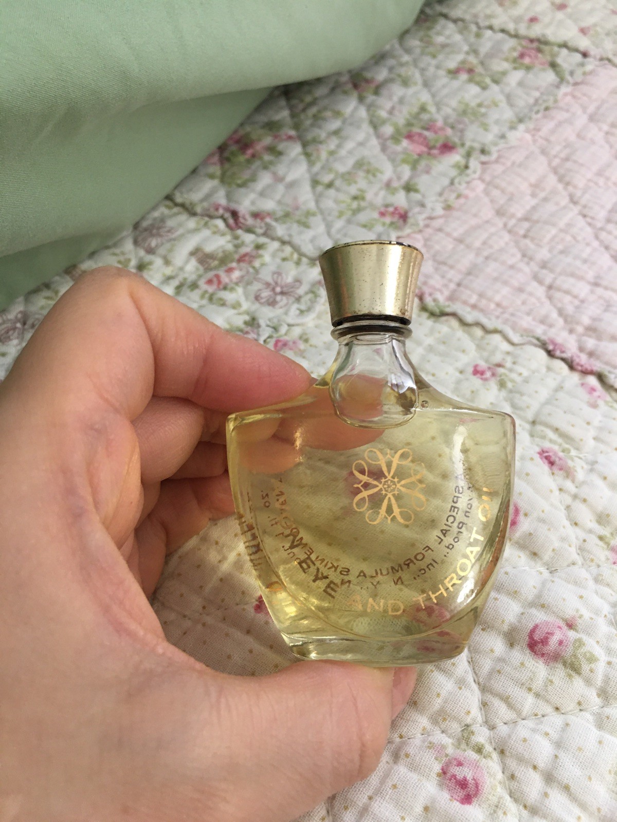 Vintage Avon Eye & Throat Oil 1 Fl Oz