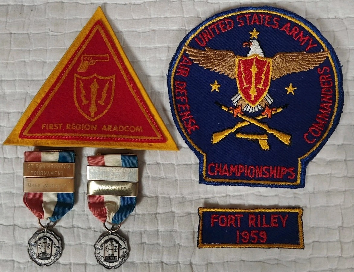 Vintage RARE Cold war ARADCOM US ARMY AIR DEFENSE COMMANDER Championship Patches