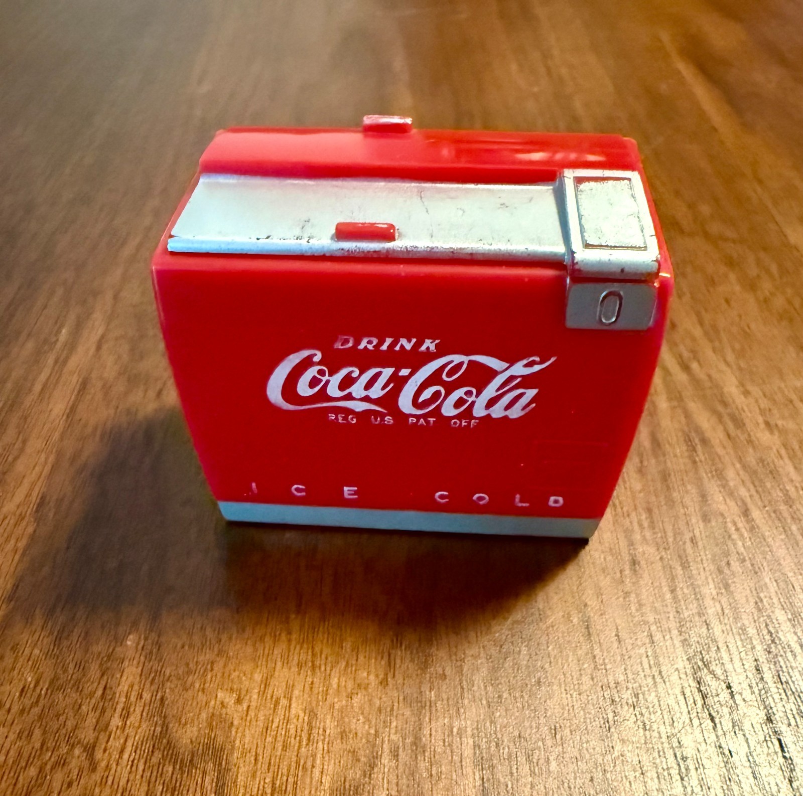 Vintage Novelty Mini Coca-Cola Wind-Up Music Box Drinks Ice Cooler 1950s
